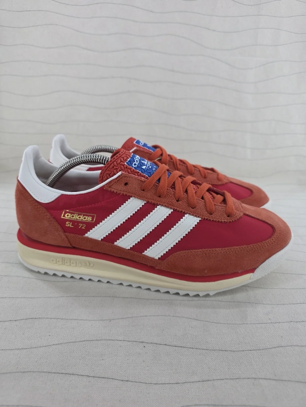 Adidas Mens Originals SL 72 RS Red White/Pure Ruby Sneakers Shoes JH8642 Sz 9.5